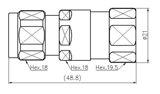 Connector-N Male for 1/2” Superflex Non Flammable RF Cable