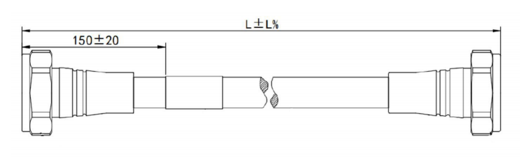 Jumper-7/16 DIN Male/7/16 DIN Male 3m