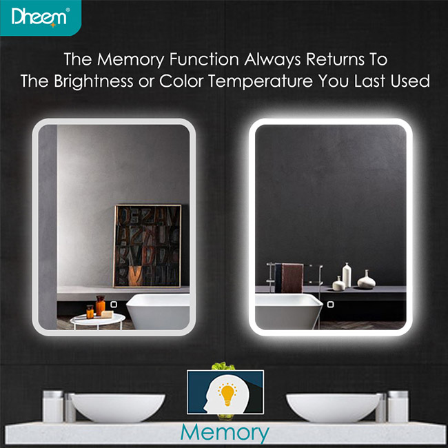 Wall Mirror with Lights