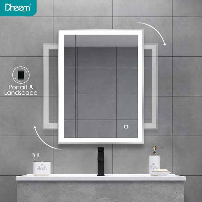 Black Framed Bathroom Mirror