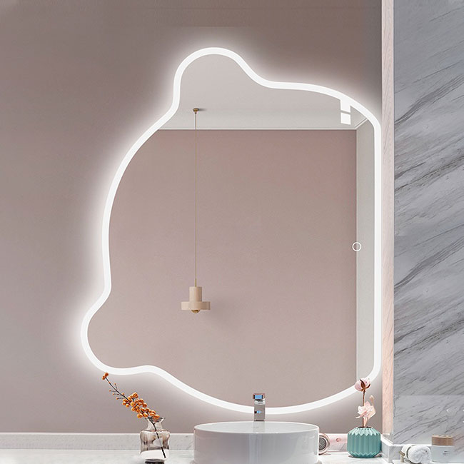 Irregular LED Bathroom Mirror