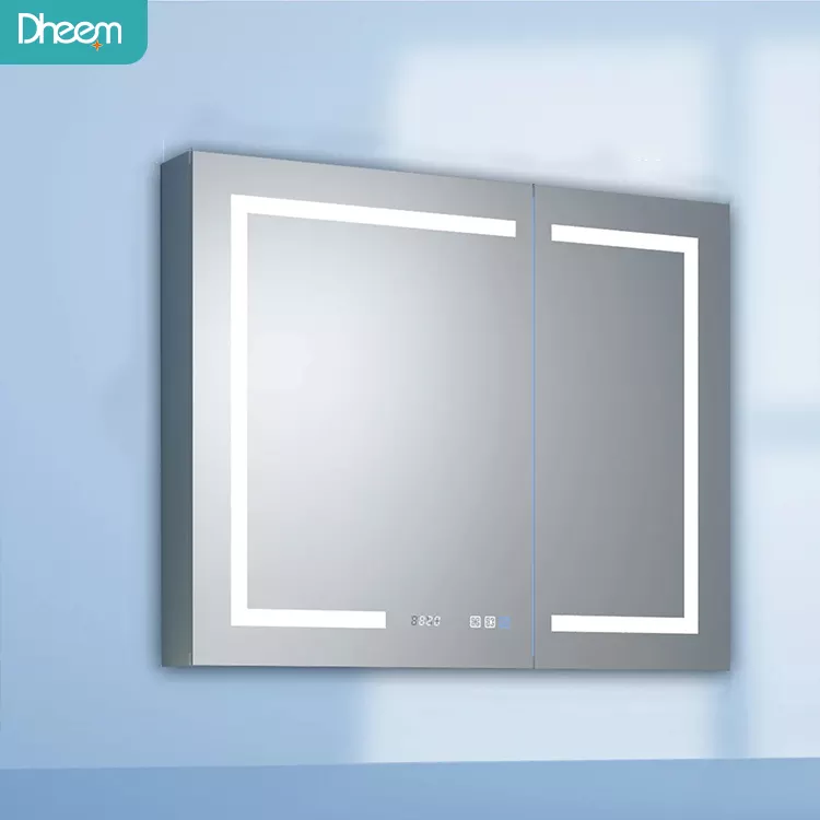 mirrored medicine cabinet with lights