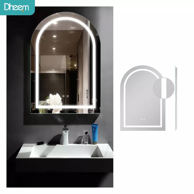 Bathroom vanity frameless wall led mirror