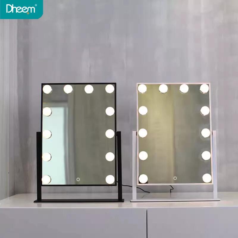Hollywood style makeup mirror with led light