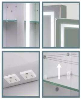 LED Mirror cabinets