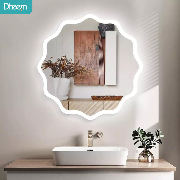 Miroir rétroéclairé à led intelligent de salle de bain en gros