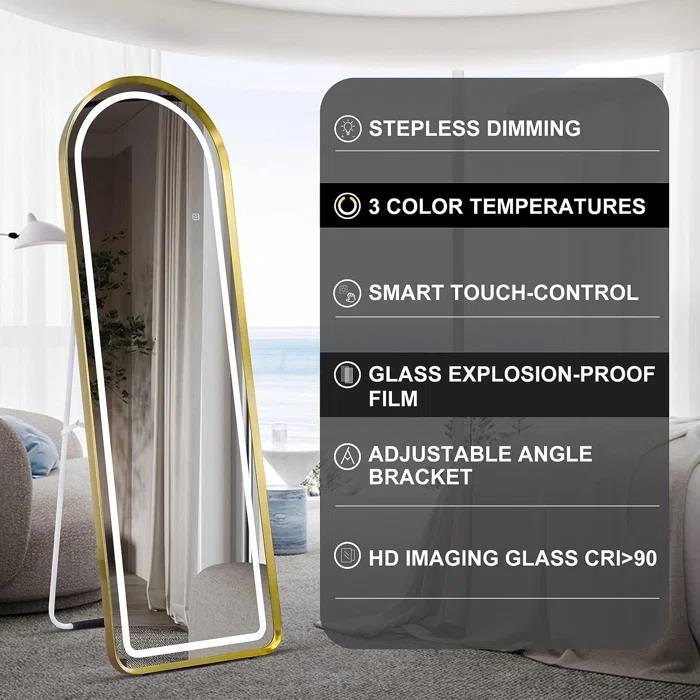 LED full length standing mirror
