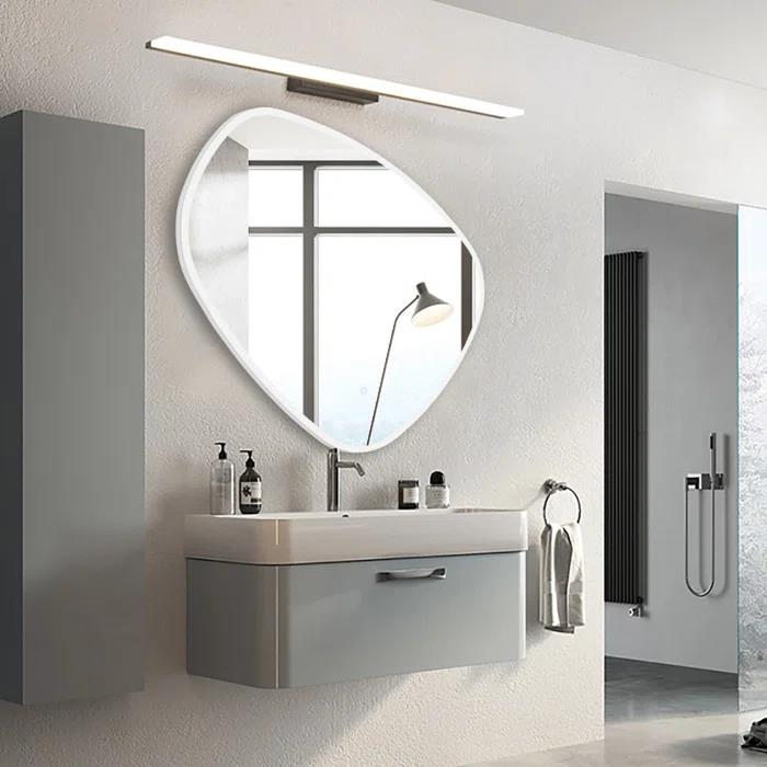 Irregular bathroom wall mirror led