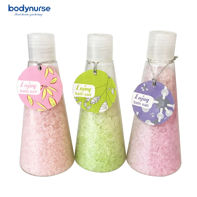 New Design Different Color Organic Ingredient Bomb Bath Crystal Bath Salt Whit Fruit And Flower Scent