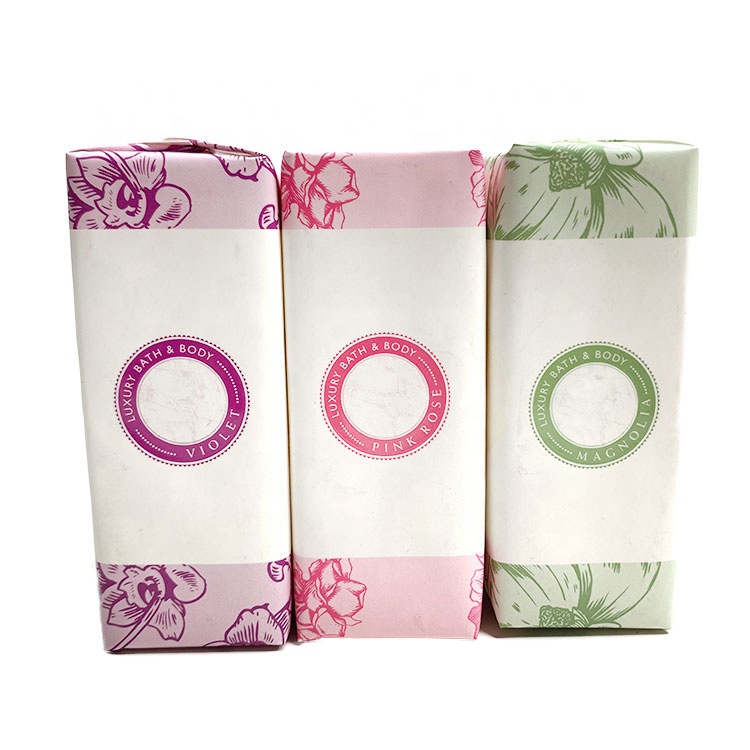 3x 100g Natural Beauty Products Custom Logo Moisturizing Bath Soap Set