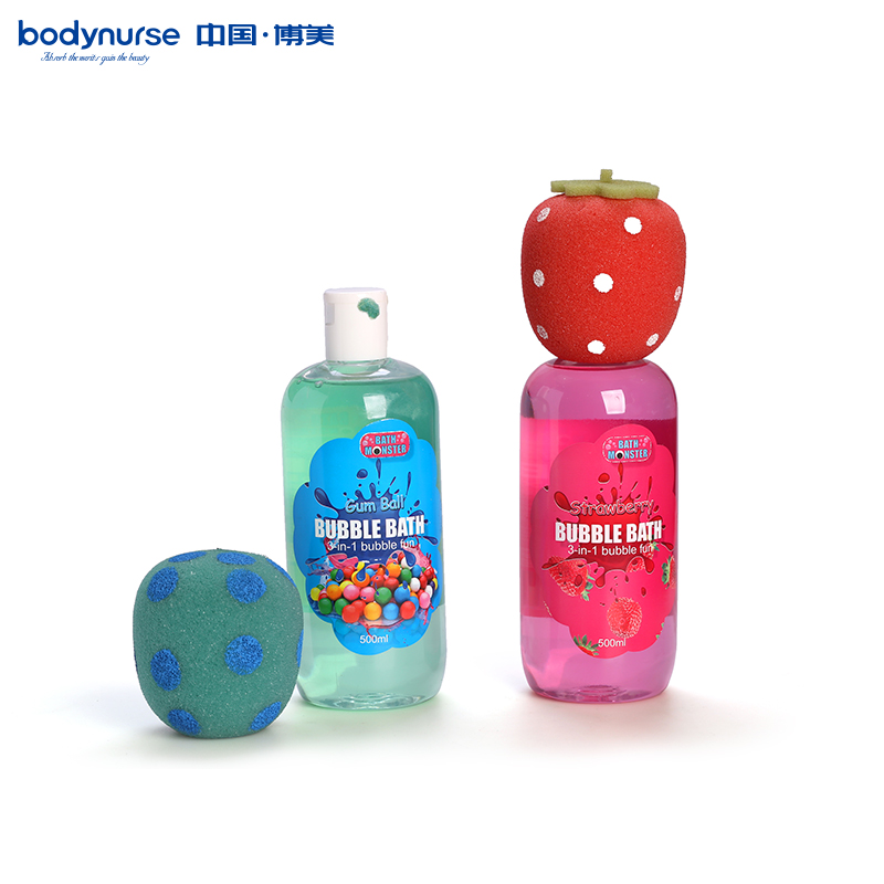 Wholesale Bubble Bath Shower Gel With Sponge Ball For Private Label