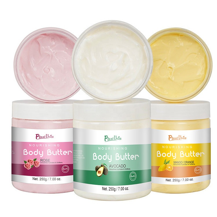 Skin Whitening Rainbow Butter Cream Aloe Vera Private Label Small Rainbow Shea Wipped Body Butter Sets For Hot Chocolate Skin