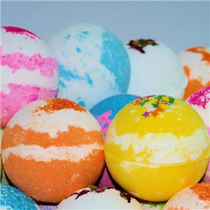 Factory Price OEM Private Label Quakly Fizzing Organic Vegan Natural Luxury Bath Bombs Disco Ball Fizzy Wholesales