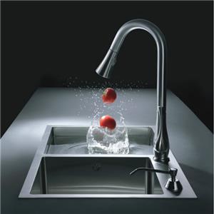 Handmade SUS304 Kitchen Sink Top Mount Double Bowl Kitchen Sink