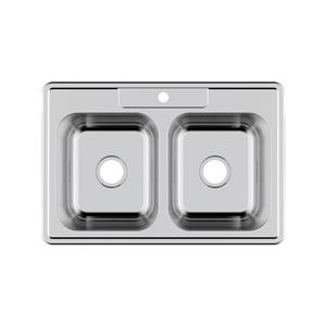 Vietnam Machine Made Stainless Steel Double Bowl Drawn Sink