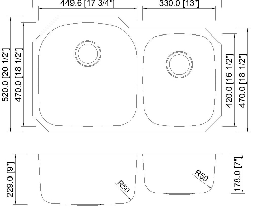 stainless steel pressed sink