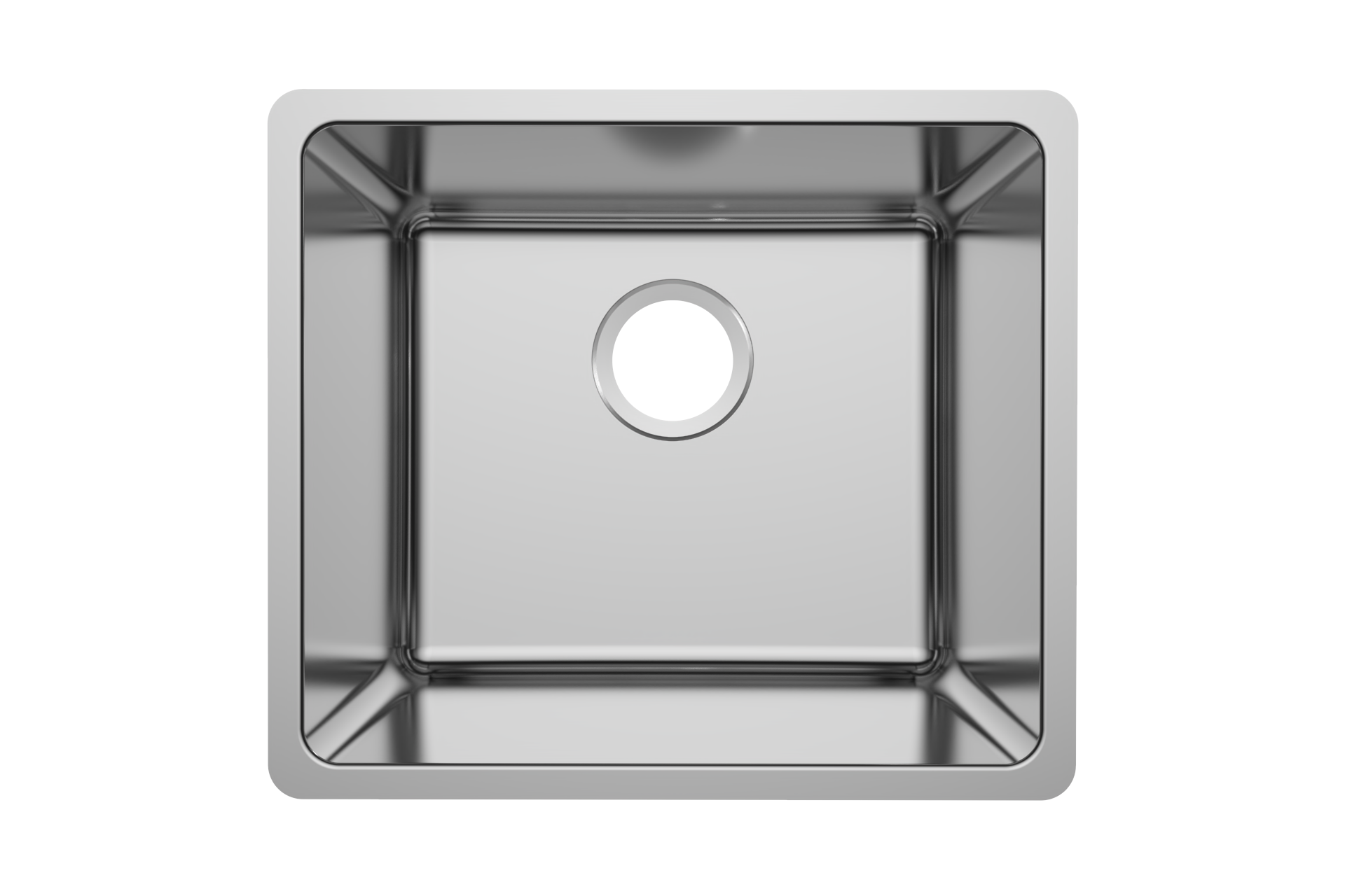 stainless steel big corner R20 pressed sink