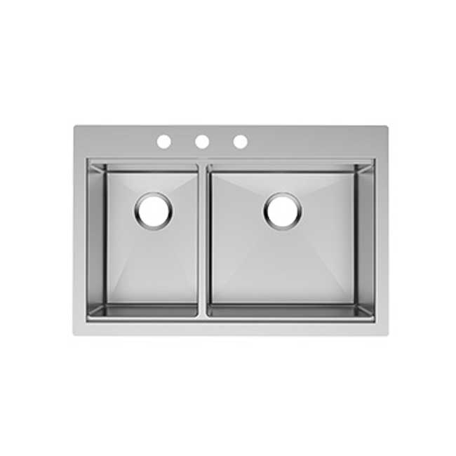 Handmade Stainless Steel Topmount Workstation Kitchen Sink