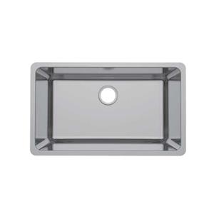 R30 Machine-made Round Corner Stainless Steel Undermount Single Bowl Drawn Sink