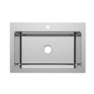R20 Stainless Steel Vietnam-made Single Bowl Drawn Sink