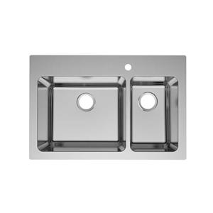 R20 Topmount Double Bowl Drawn Sink
