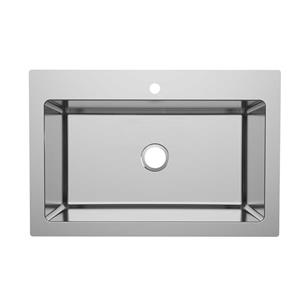 R20 Handmade-Like Pressed SUS304 Single Bowl Kitchen Drawn Sink