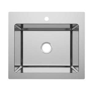 R20 Stainless Steel Topmount Single Bowl Drawn Sink