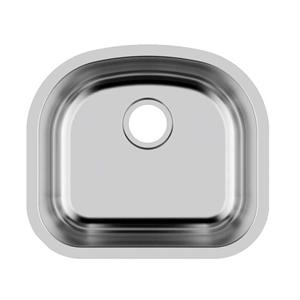 Round Edge Single Bowl Kitchen Sink Drawn Sink