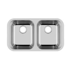 Stainless Steel Double Bowl Drawn Sink