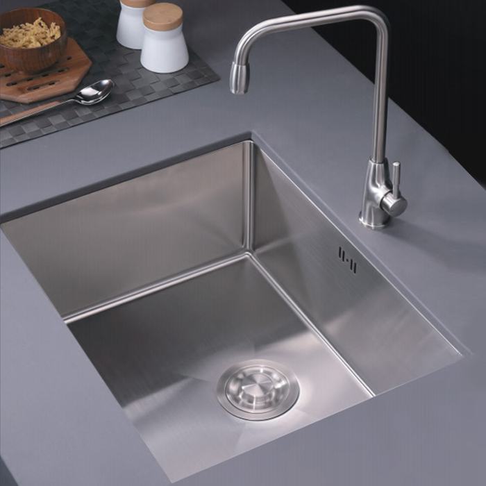 Drop-in Topmount Single Bowl Inox 18 Gauge Stainless Steel Kitchen Sink