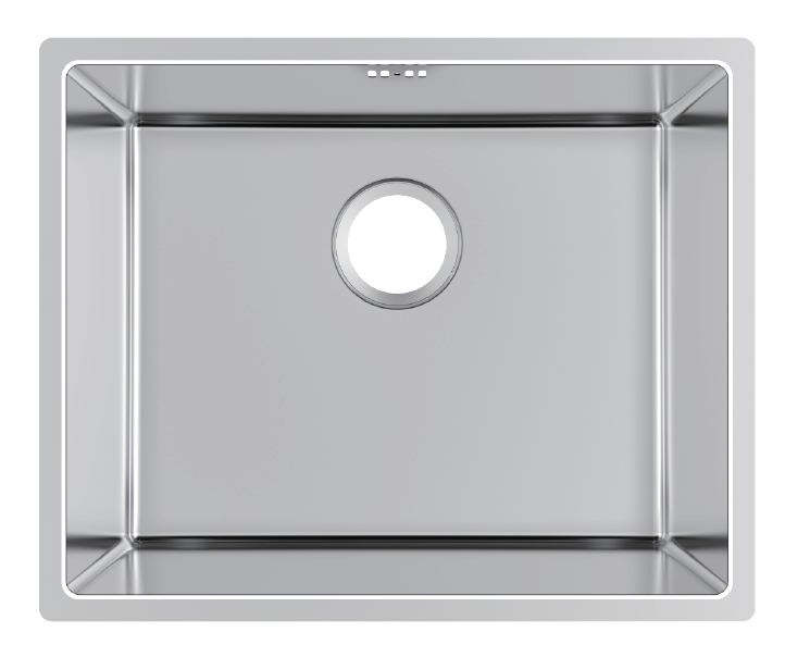Stainless Steel Single Bowl Undermount Drawn Sink with Overflow