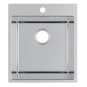 Stainless Steel Topmount 304 Single Bowl Drawn Sink with Overflow