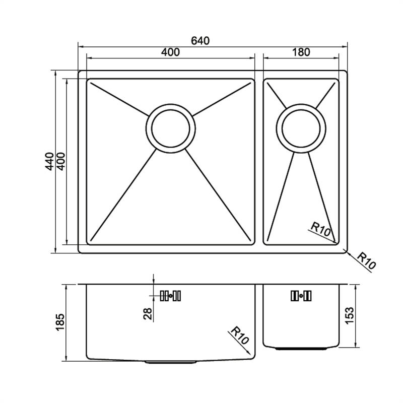 double bowl sink