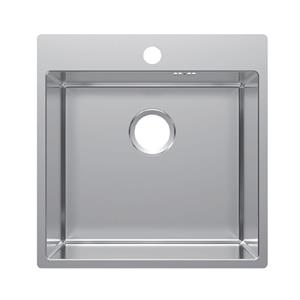 Stainless Steel Single Bowl Handmade Sink with Overflow