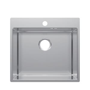 SUS 304 Single Bowl Topmount Handmade Sink with Overflow