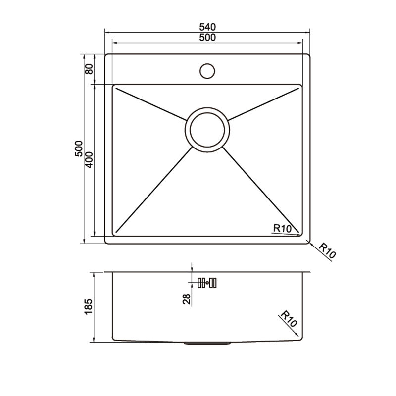 single bowl sink