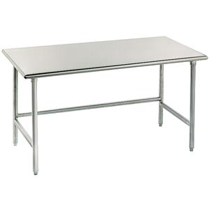 Stainless Steel Commercial Heavy Duty Cleaning Dish Table with 4 Legs