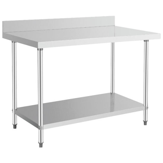 Stainless Steel Commercial Heavy Duty Cleaning Dish Table with 4 Legs