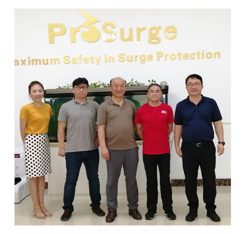 Cliente valioso da Coréia visita Prosurge para proteção contra surtos