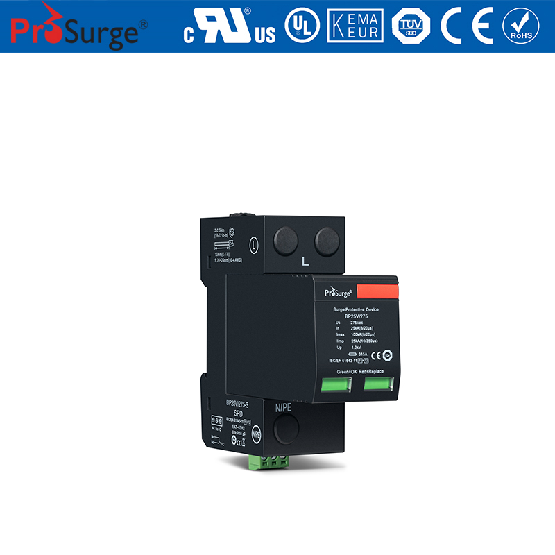 TUV certified Iimp 25kA Pluggable Surge Protector