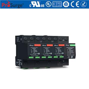 TUV ได้รับการรับรอง Iimp 25kA Pluggable Surge Protector