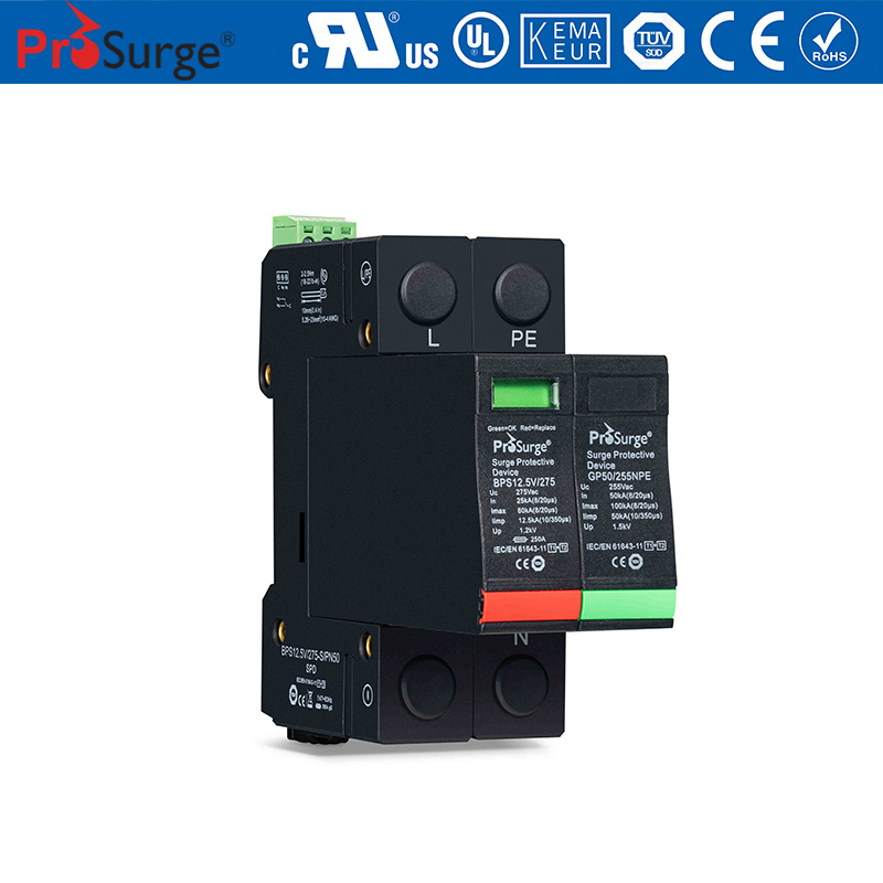 TUV certified Iimp 12.5kA Pluggable Surge Protector