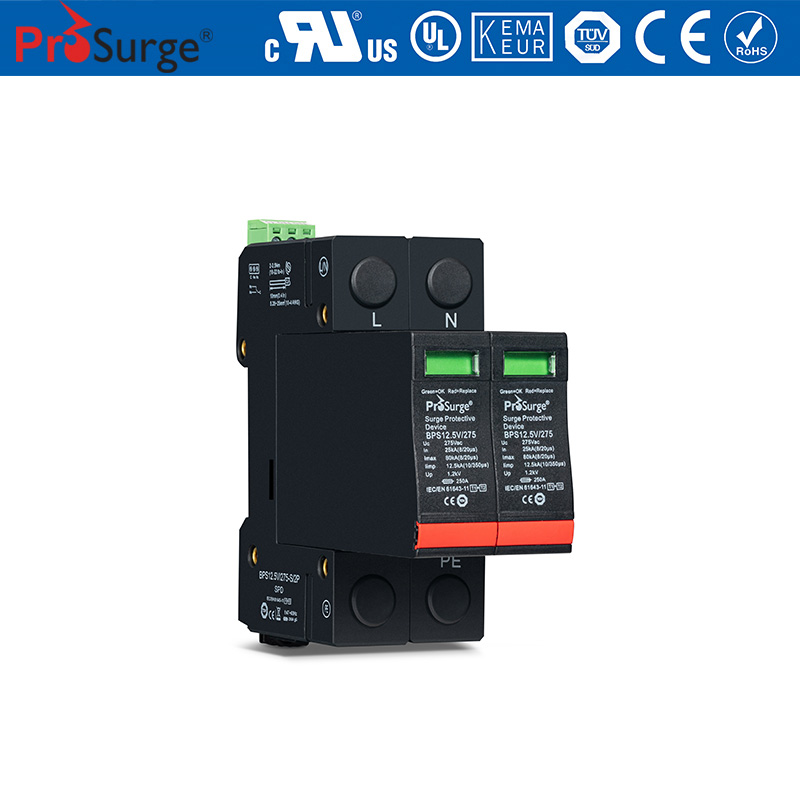 TUV certified Iimp 12.5kA Pluggable Surge Protector