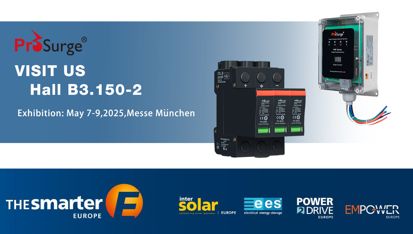 Prosurge Showcased at The Smarter E Europe / Intersolar Europe 2025 in Munich