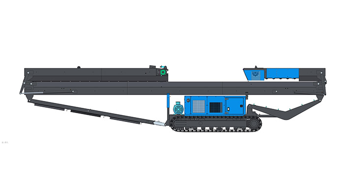 Dual Power Stacker Belt Conveyor