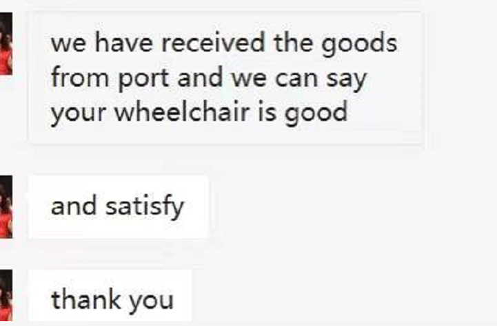 Feedback From Customers Purchasing Wheelchairs