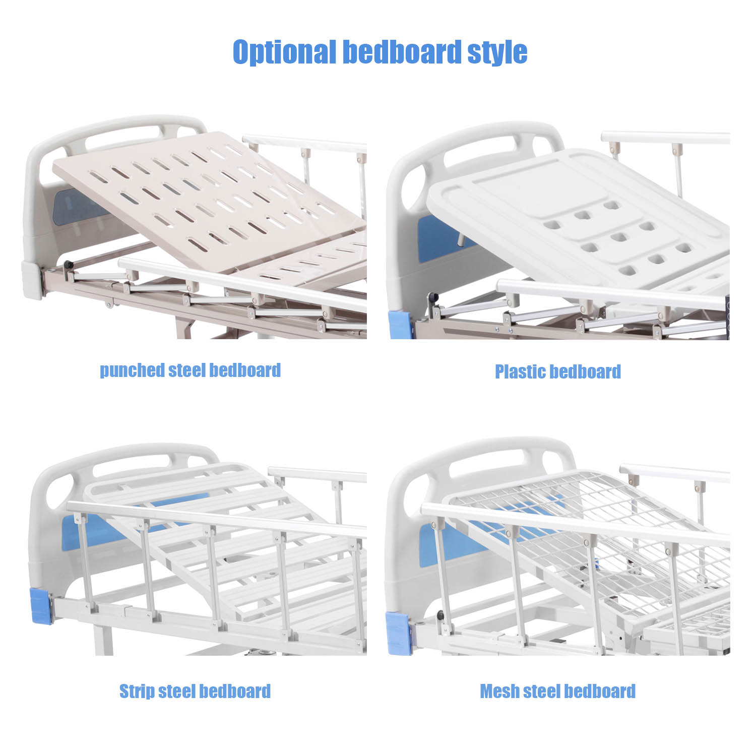 Aluminum Alloy Handrail Three Functions Medical Bed