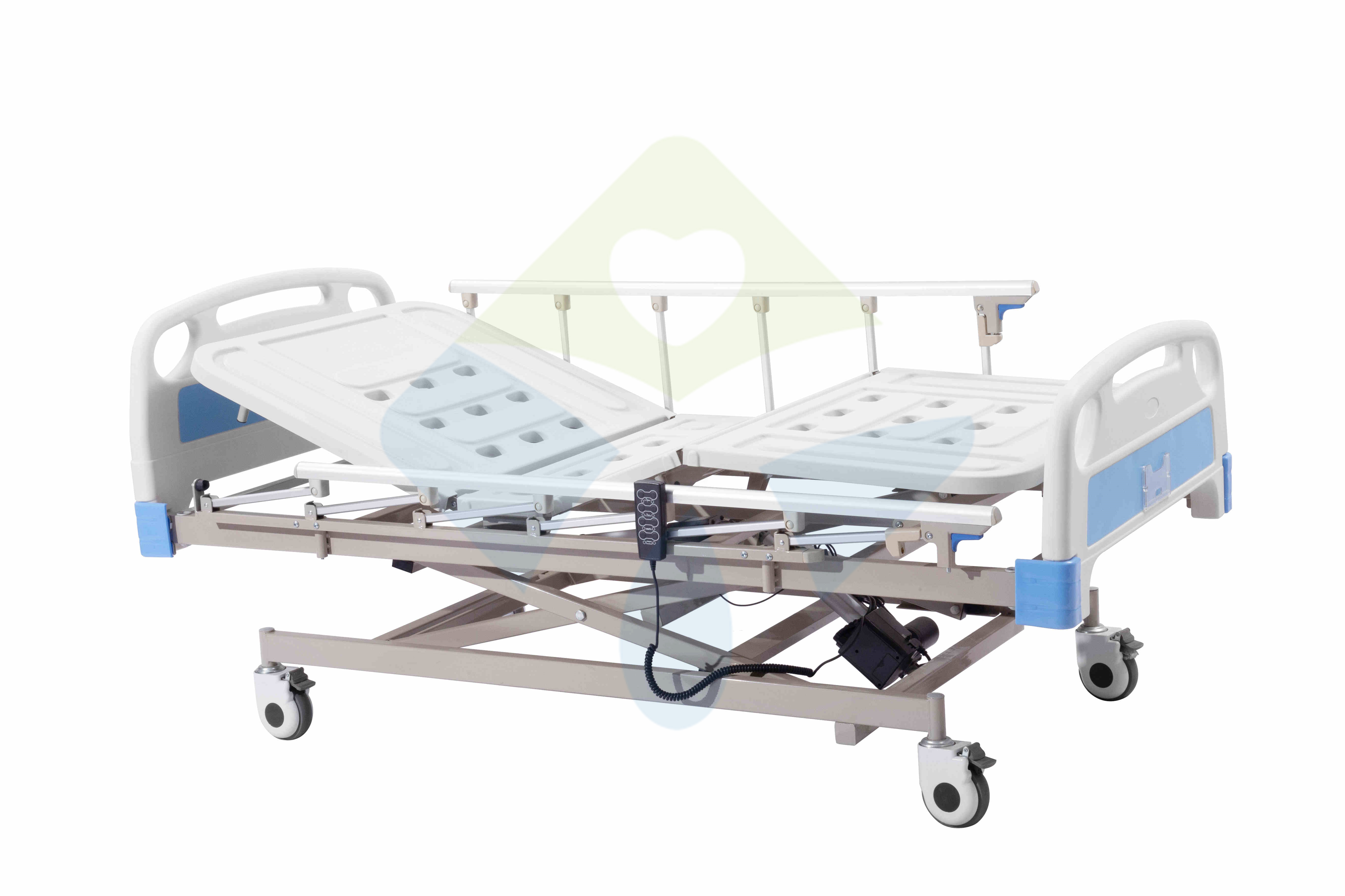 3 Functions Power Hospital Bed With 5 Inch Wheel