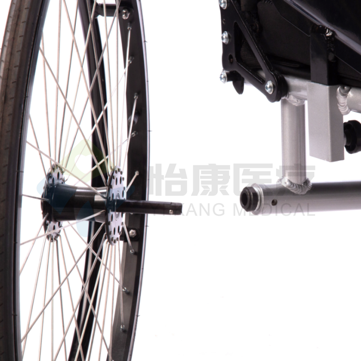 Silver Detachable Folding Sport Wheelchair