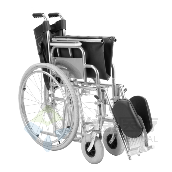 Heavy Person Wheelchair With Pneumatic Mag Rear Wheel
